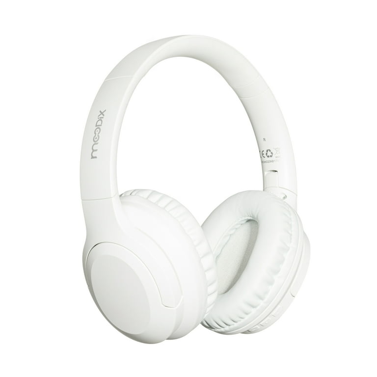 Moodix KO23NB1701W ANC Bluetooth On-Ear Headphones, White