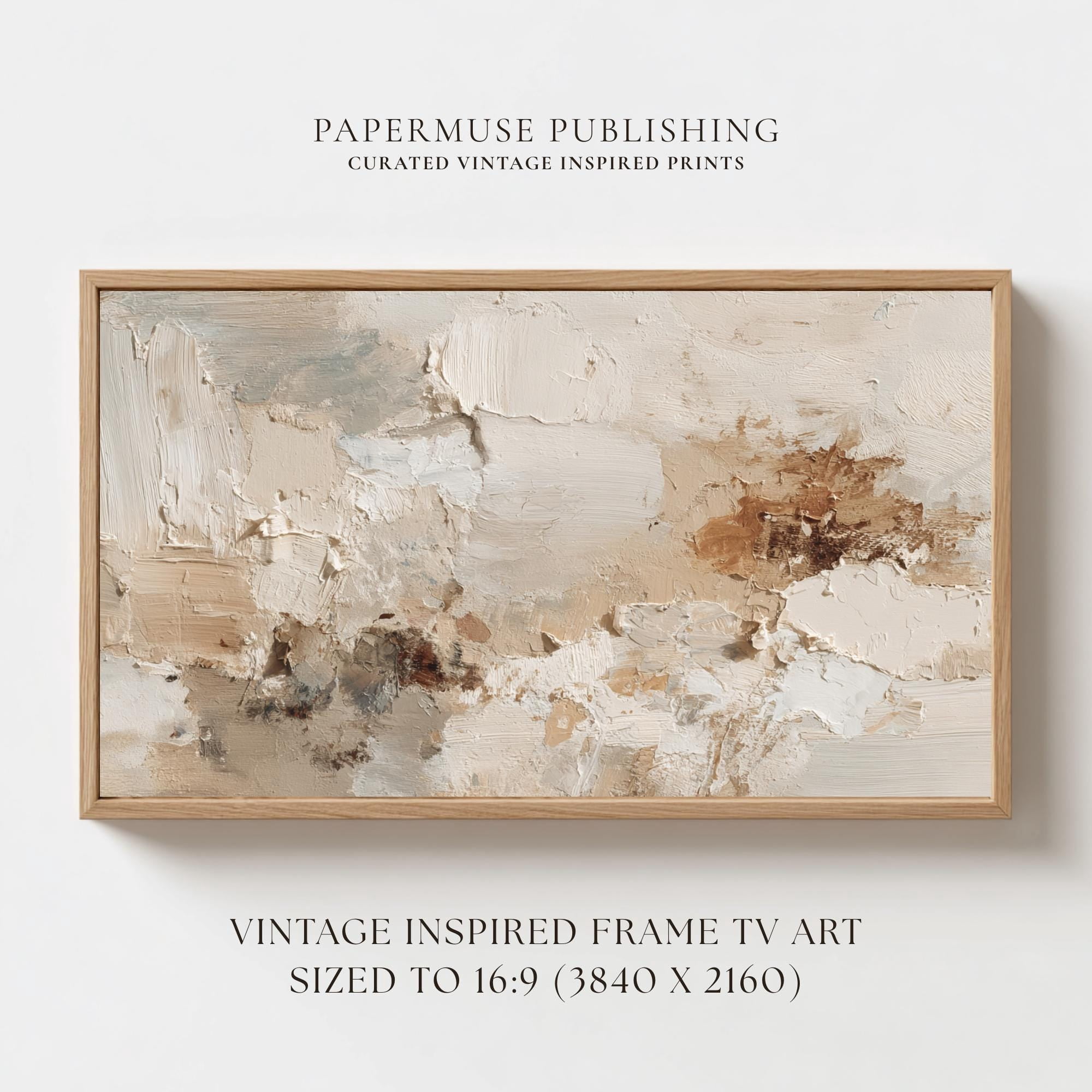 Moody Abstract Art Earthy Neutral Landscape Modern Art Home Decor ...