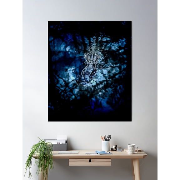 Moody Alligator Poster Wall Art, Modern Wall Decor For Living Room Bedroom, 12x18 UNFRAMED