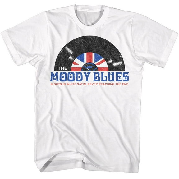 Moody Blues Nights In White Satin White Adult T-Shirt