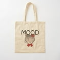thumbnail image 1 of Moody Cat Cotton Tote Bag Canvas Tote Bag, Family Gift For Mother, Her, 1 of 2