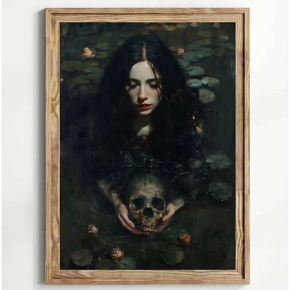Moody Dark Academia Skull Goth Victorian Wall Art Prints, Aesthetic ...