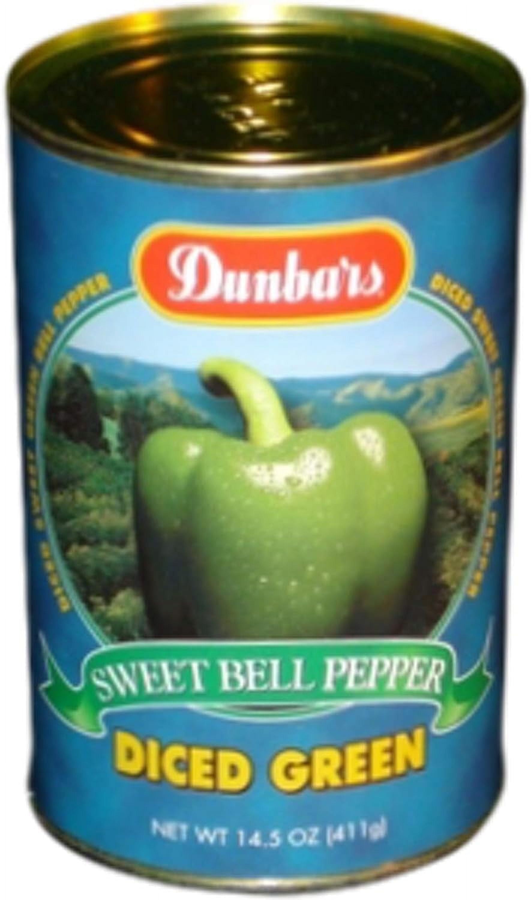 Moody Dunbar Diced Green Peppers - 15 oz. can, 24 cans per case