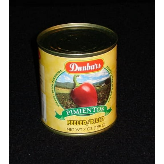Moody Dunbar Diced Peeled Pimiento - 7 oz. can, 24 cans per case