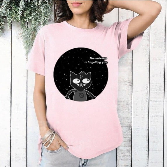 Moody Existential Art The Universe Is Forgetting You Graphic T-Shirt, for men & women, up to size 5XL
