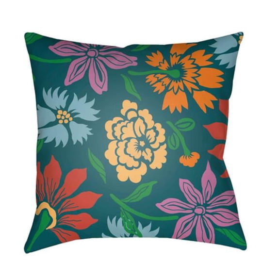 Moody Floral 18 x 18 x 4 Made to Order Throw Pillow