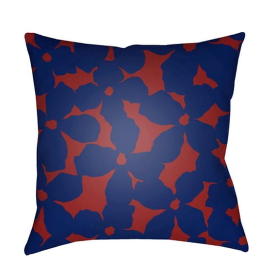 Surya MF002-2020 Moody Floral 20 x 20 x 4 in. Throw Pillow, Red - Medium