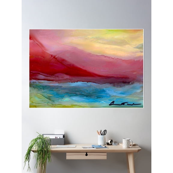 Moody Landscape Poster Wall Art, Modern Wall Decor For Living Room Bedroom, 8x12 UNFRAMED
