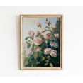 thumbnail image 1 of Moody Rose Vintage Flower Poster, Poster Dark Floral Still Life, Dark Academia, Pink Rose Wall Art,, 12x18 UNFRAMED, 1 of 3