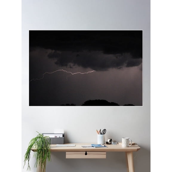 Moody Storm Clouds Poster Wall Art, Modern Wall Decor For Living Room Bedroom, 8x12 UNFRAMED