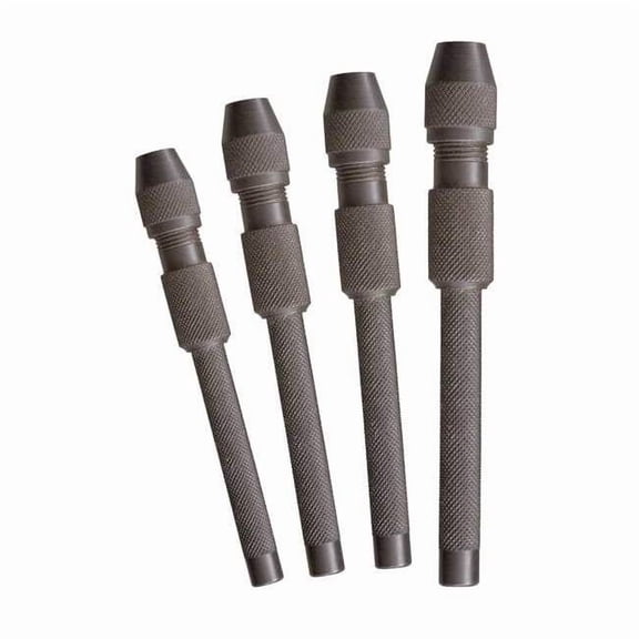 Hollow Core Pin Vise Set,0-.187 In,4 Pc 58-0196