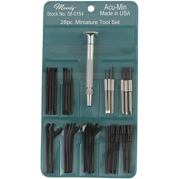 Moody Tools 58-0154 Stainless Steel Hex Screwdriver Set, 28-Piece