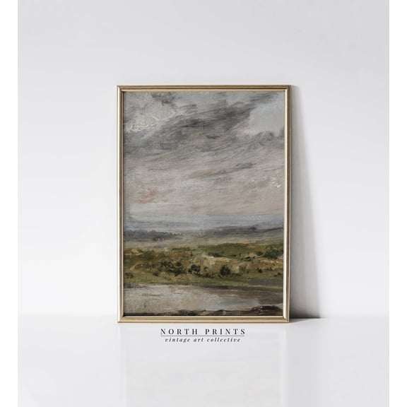 Moody Vintage Countryside Landscape | Kitchen Shelf Decor | | 1167 UNFRAMED Poster, Wall Art for Decor, Present, 8x12