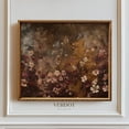 thumbnail image 1 of Moody Vintage Wildflower Burgundy Floral Poster, Stretched Canvas 8x10in, 1 of 4