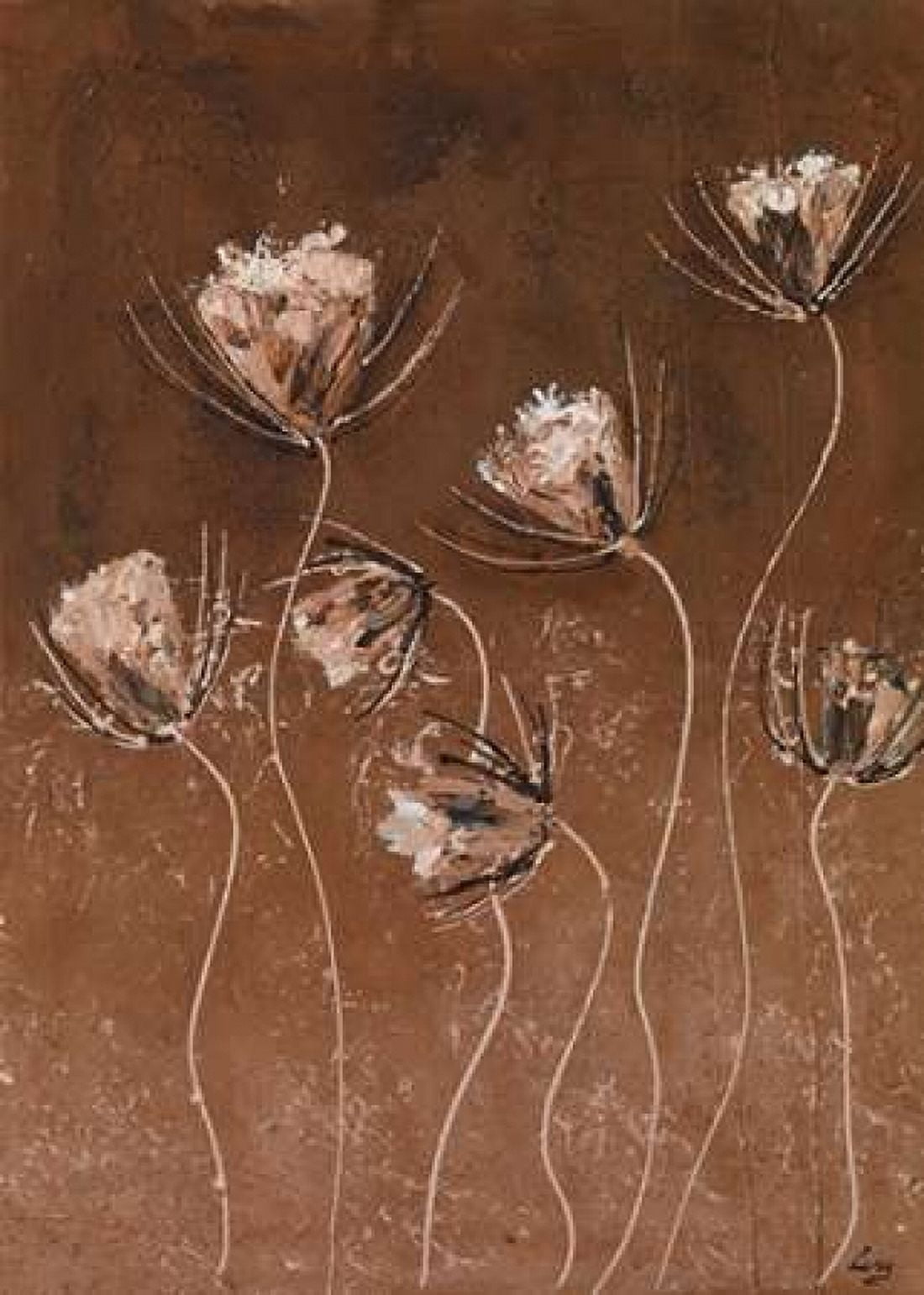 Moody browns I Canvas Art - Leny (20 x 28)