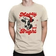 thumbnail image 1 of Mooey And Bright Christmas Cow T-shirt Men's, 1 of 4