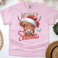 thumbnail image 1 of Mooey Christmas T-Shirt | Funny Cow Holiday Graphic Tee, Light Pink, Size M, 1 of 6