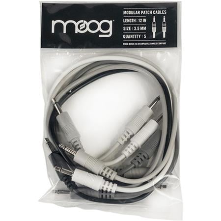 12" Modular Patch Cable for Mother-32, DFAM, Subharmonicon & 3.5mm Instruments, 5-Pack