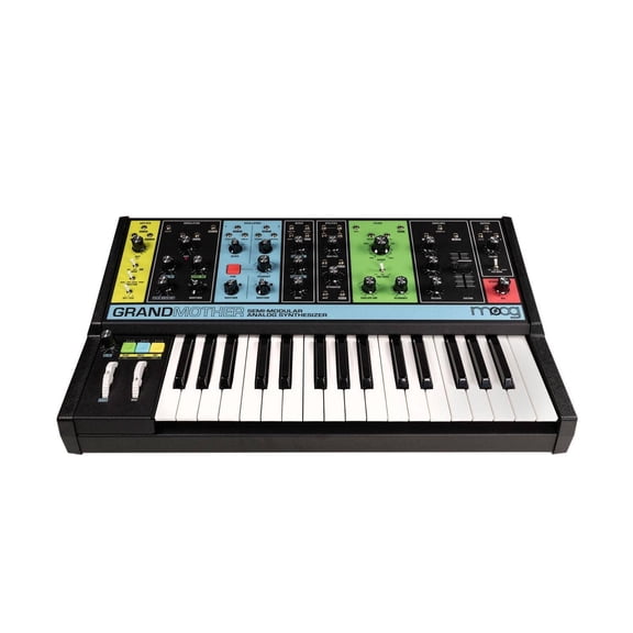 Moog Music MOD-GRAND-01 Semi-Modular Analog Synthesizer Keys, Black, 23 x 14.25 x 5.5" 16 lb