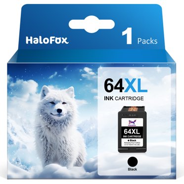 Compatible 64XL Ink Cartridges (2-Pack: Black & Tri-Color) For HP Envy 7855 7858 7155 6255 Printers