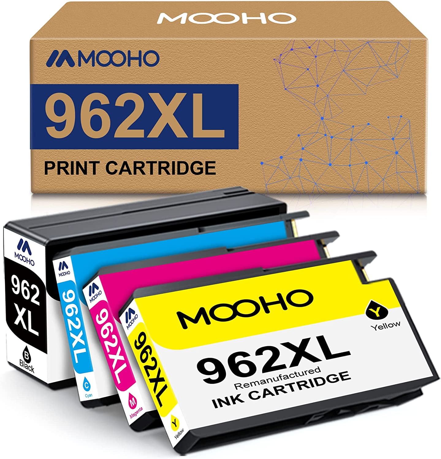 Mooho 962 XL Ink Replacement for HP 962 Ink Cartridges for OfficeJet