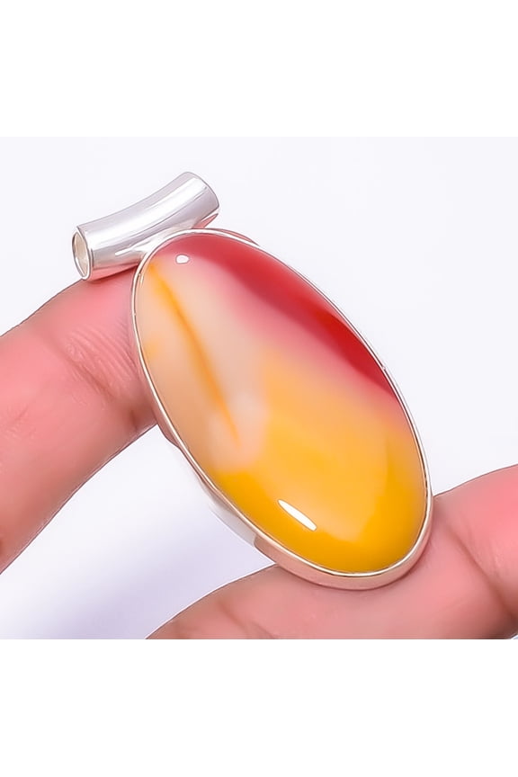 Mookaite 925 Sterling Silver Pendant 1.95" P973519 Gift for her, Christmas Gift