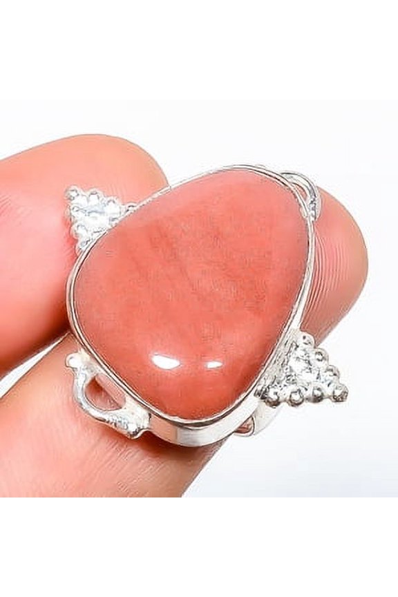 Mookaite - Australia 925 Sterling Silver Handmade Ring s.8 TR7508-461, Gemstone Jewelry, Birthday Gift, Christmas Gift