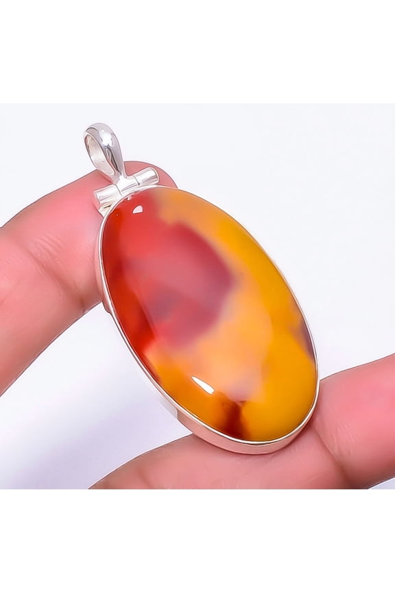 Mookaite - Australia 925 Sterling Silver Pendant 1.95" P97357, Christmas Gift
