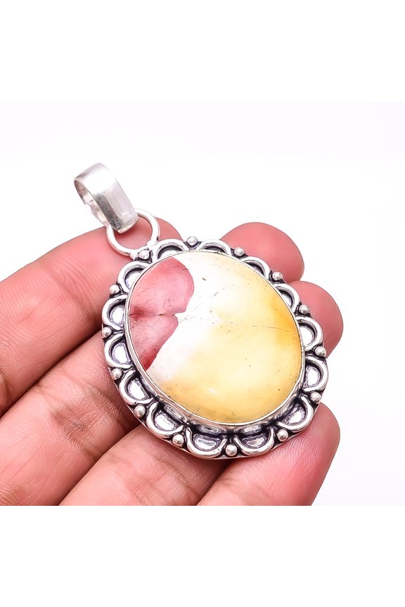 Mookaite - Australia Designer Handmade 925 Sterling Silver Pendant 2.34" P12