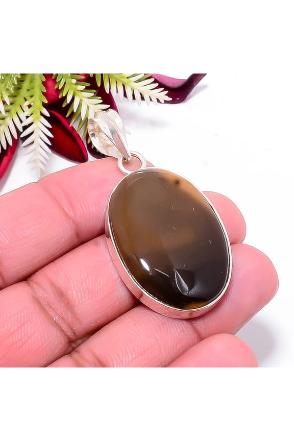 Mookaite - Australia Gemstone 925 Sterling Silver Handmade Pendant 1.95" P1