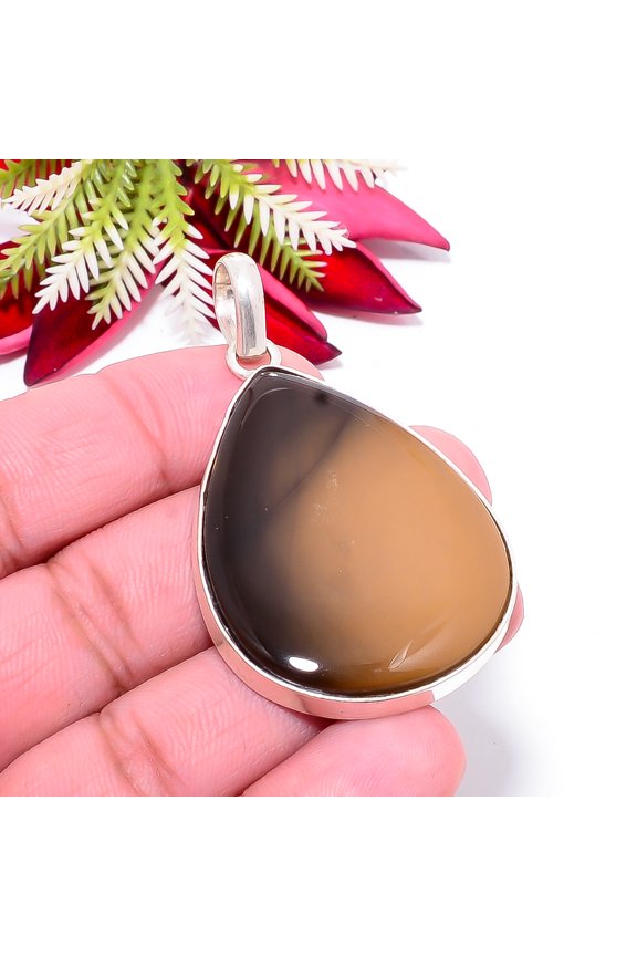 Mookaite - Australia Gemstone 925 Sterling Silver Handmade Pendant 2.15" P4