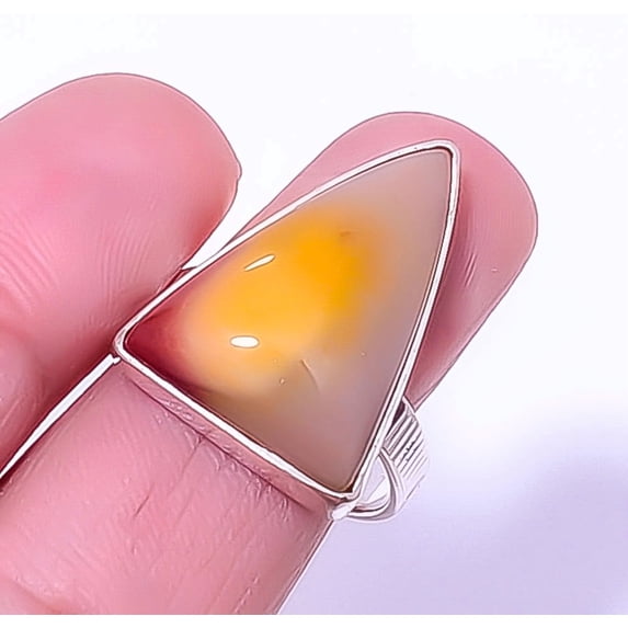 Mookaite - Australia Handmade 925 Sterling Silver Jewelry Ring s.9 T945, Christmas Gift, Gemstone Silver Jewelry, Mookaite Ring, New Year Sale