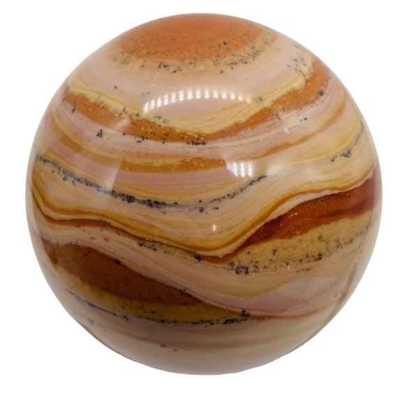 Mookaite Magic Sphere | 75mm (3") | 583g (20.6oz) | Pink White | 1 Specimen |