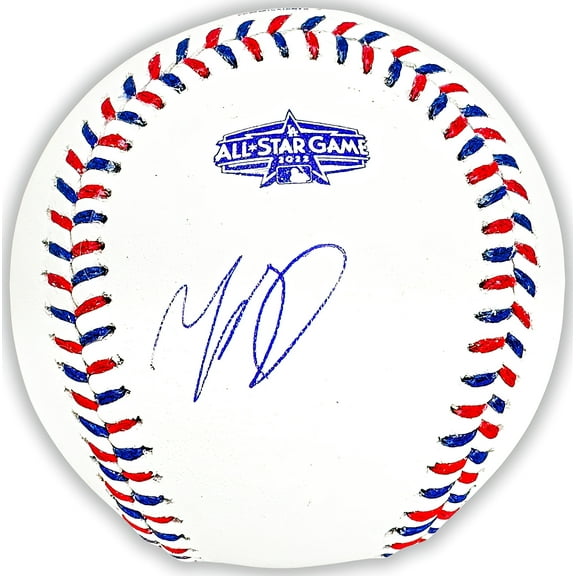 Mookie Betts Autographed Official 2022 All Star Game Logo MLB Game Baseball Los Angeles Dodgers Beckett BAS QR 218700