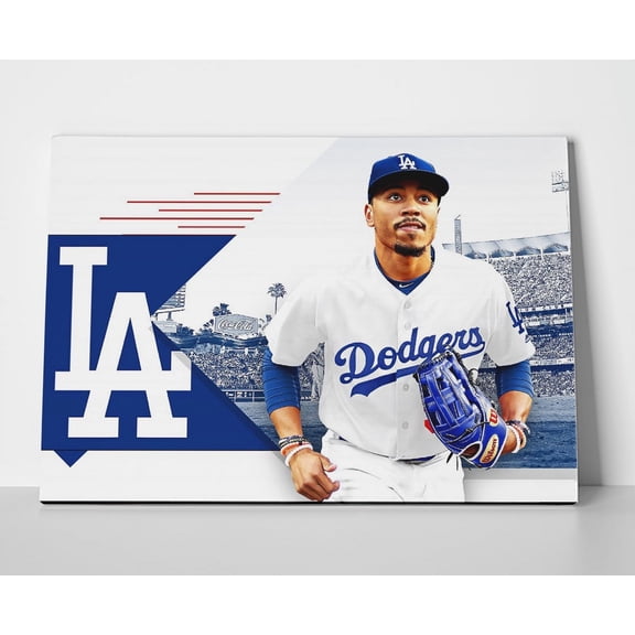 Mookie Betts LA Poster or Wrapped Canvas