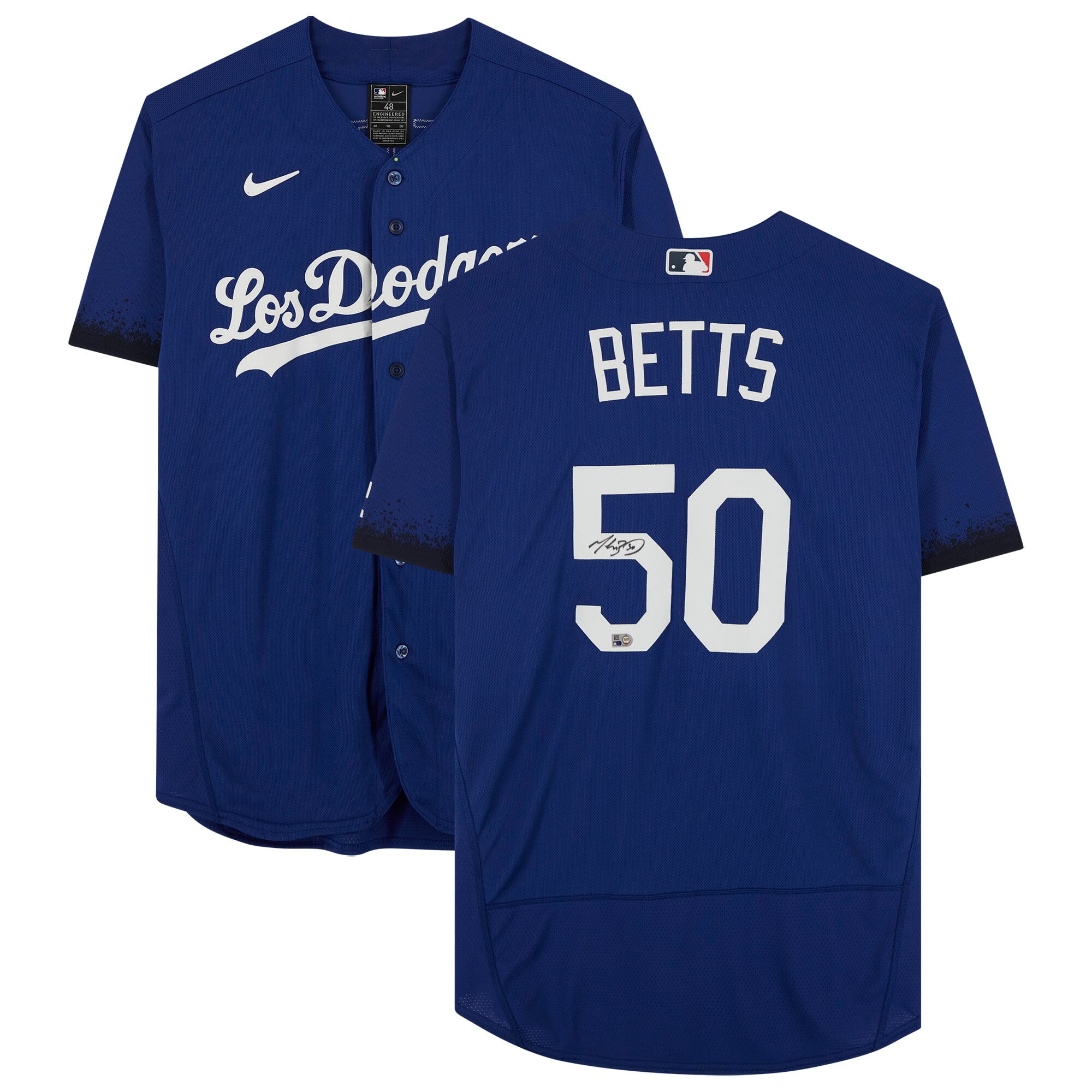 Mookie Betts Los Angeles Dodgers Autographed Gray Nike Authentic Jersey 