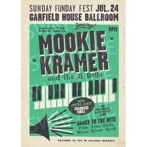 Mookie Kramer Jazz Poster, I Think You Should Leave Inspired Art, Unframed Paper Poster 8x10in