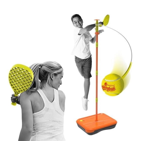 Mookie Swingball Tennis Set Tournament All Surface, Orange & Yellow