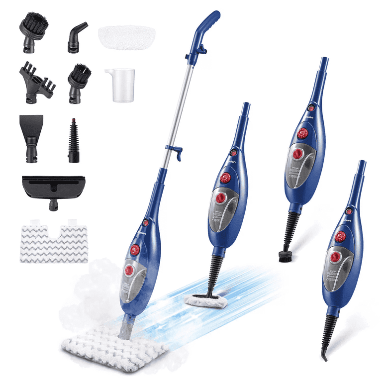 10-in-1 Steam Mop With Detachable Handheld Cleaner - Multi-Surface Floor Steamer 400ml