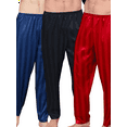 thumbnail image 1 of Moolmeyno 3PCS Mens Pajamas Pants Silky Fabric Long Pants Loungewear Pijamas Para Hombres M-2XL, 1 of 5