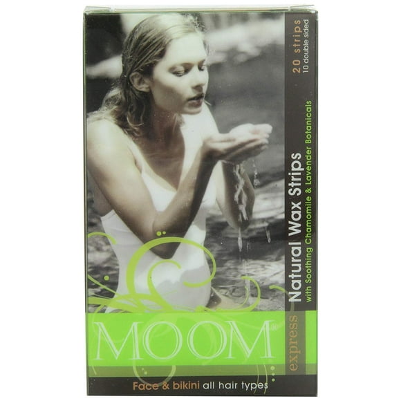 Moom Natural Wax Strips With Soothing Chamomile And Lavender - 20 Strips