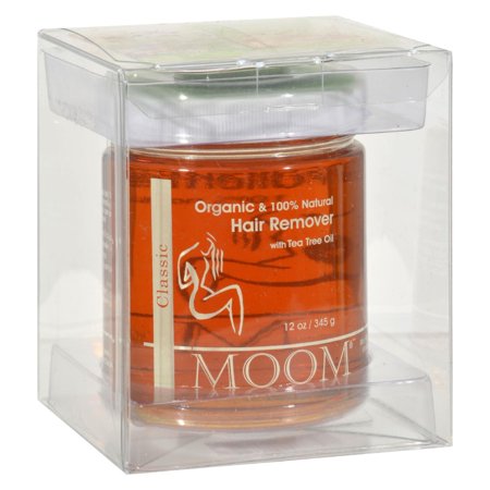 Moom Organic Hair Removal With Tea Tree Refill Jar 12 oz Pack of 3