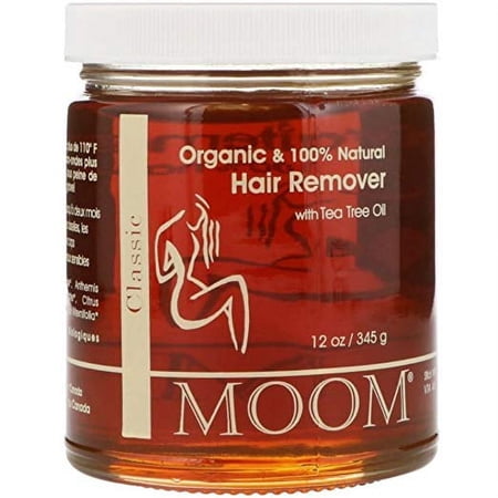 Moom Organic Hair Removal With Tea Tree Refill Jar - 12 oz