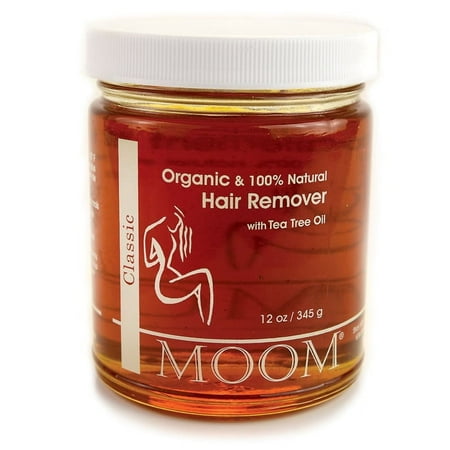 Moom Organic Hair Removal With Tea Tree Refill Jar - 12 oz
