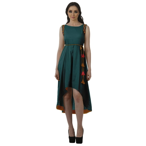 Moomaya Asymmetrical Dresses Women Casual Long Sleeveless Party Dresses