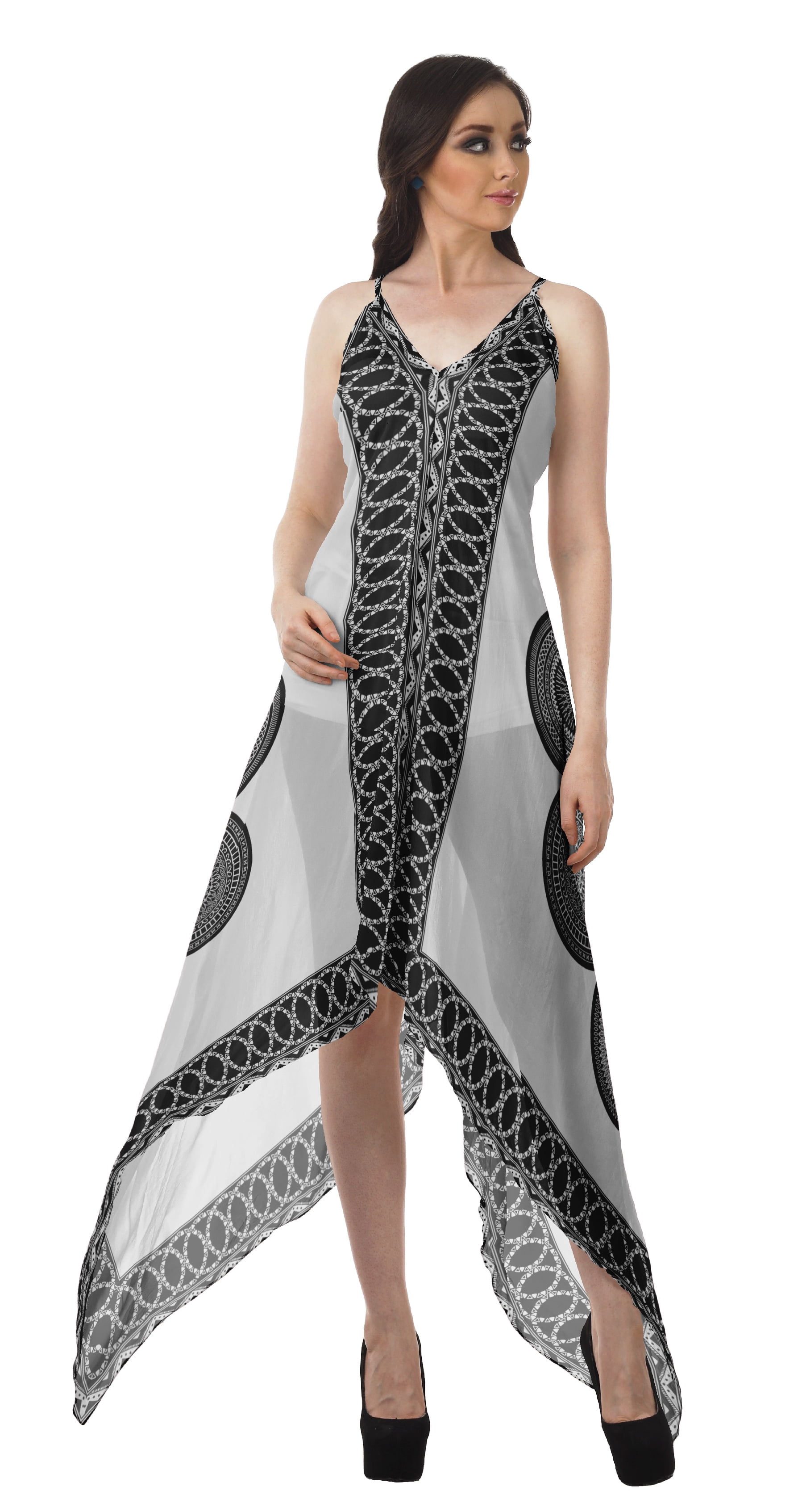 Moomaya Handkerchief Dress Women Printed Halter Summer Dresses Women -  Walmart.com