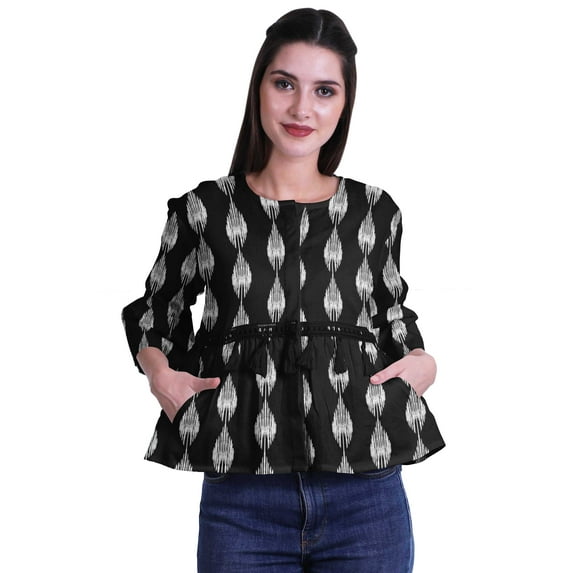 Moomaya Boho Tops Cotton Casual Loose Blouses Summer Wear Top Round Neck T Shirt