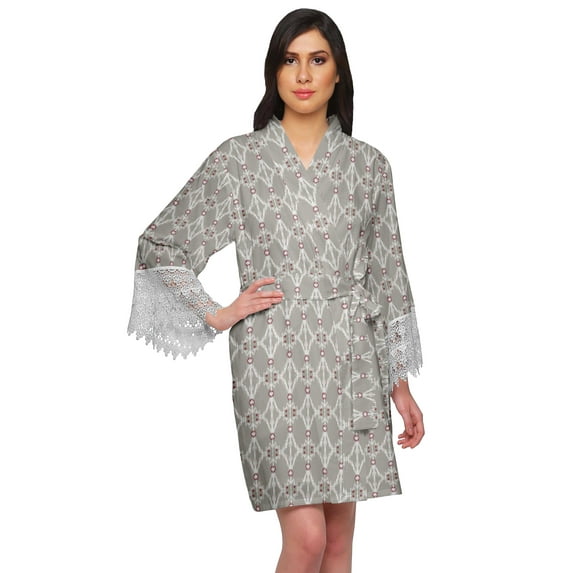 Moomaya Bride Getting Ready Shirt Cotton Short Robes For Women Bath Robe Girls