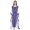 thumbnail image 1 of Moomaya Caftan For Women Printed Kimono Sleeve Beach Cover Up Kaftan Dress, 1 of 7