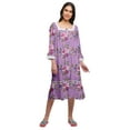 thumbnail image 1 of Moomaya Cotton A-Line Flared Sleepwear For Ladies WoMen's Nightdress, 1 of 6